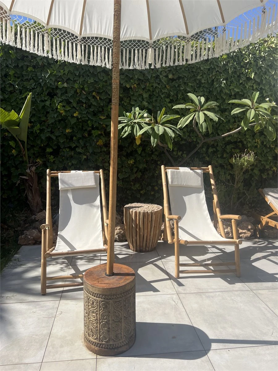 Conjunto De 2 Tumbonas De Jardín De Madera Clara ATRANI 11 Conjunto De 2 Tumbonas De Jardín De Madera Clara ATRANI - Imagen 9