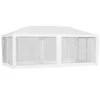Outsunny Gazebo De Jardín 6x3m Pabellón Con 6 Paredes De Malla Extraíbles Cremallera Y Techo Estilo Catedral Para Fiestas Eventos Reuniones Blanco -OUTSUNNY TIENDA d70587a150273ebf6619c854986c847b684f4ed7 a7282679c36d4dcd96e60d2a2b4f2fae