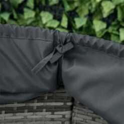 Outsunny Isla De Ratán Modular Para Exterior 5 Piezas Tumbona Redonda Con Toldo Plegable Cojines Extraíbles Lavables Y 3 Almohadas Marco De Metal 175x180x147 Cm Gris -OUTSUNNY TIENDA d71e21ca55fc80b601f0760209cdf5614cbb815a 53959a480c8b40208c7941c57a63f4f7