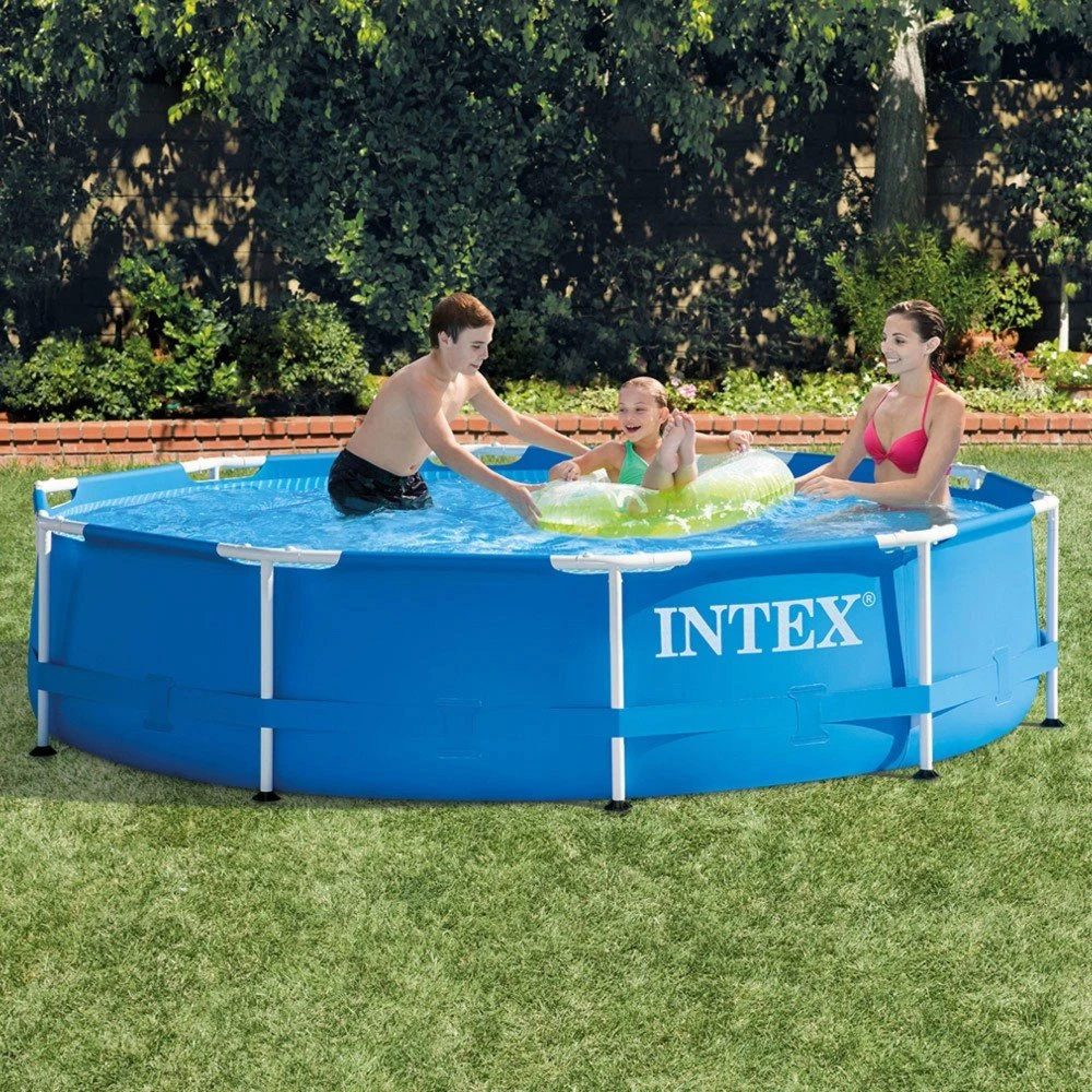 Piscina Redonda Metal Frame Intex 305x76 Cm 4485 Litros + Depuradora 4 Piscina Redonda Metal Frame Intex 305x76 Cm 4485 Litros + Depuradora - Imagen 2
