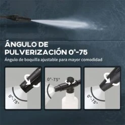DURHAND Hidrolimpiadora 1800W Lavadora De Alta Presión Caudal 510 L/h Bomba De Aluminio Presión De 150 Bar Manguera De 6 M Incluye Botella De Jabón Boquilla Cepillo 35x27x78 Cm Azul -OUTSUNNY TIENDA dbc0a904bef6512a1bd63cf624afd3d40d639e33 8221005b820b40439d2ec12a8515899e