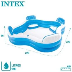 Piscina Hinchable INTEX Con Asientos 229x229x66 Cm - 990 L -OUTSUNNY TIENDA dd58b1ce8bd05df05c2d61daca7a2734d28b137c 945914c7666f42419d4db708c78b2357