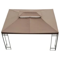 Outsunny Techo De Repuesto 4x3 M Para Cenador De Jardín 2 Niveles Transpirable Con 10 Orificios De Drenaje Cubierta De Repuesto De Gazebo Pabellón Exterior Marrón -OUTSUNNY TIENDA dec1acf17d329329cd3126af5d8f4d18a59f3732 e924c3cdad1a4ed7bc56f0a160b3af15