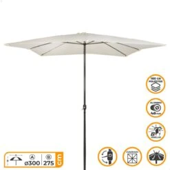 Sombrilla Aktive 300 X 275 X 300 Cm Crema Ø 300 Cm 8 Sombrilla Aktive 300 X 275 X 300 Cm Crema Ø 300 Cm -OUTSUNNY TIENDA dfd2dce006dbca72ca0835f26f03d97c829ae7c1 b9c3fe5e0e1c4dd09027d82d4bea7127