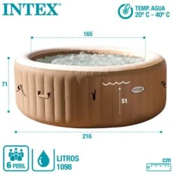 Spa Hinchable INTEX Burbujas 6 Personas 1098 Litros -OUTSUNNY TIENDA e07e0ed5076821f5d71b8bbc6d34bad405bd6224 83ac98d3f2e64284bade84b0e4e7988f