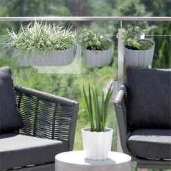 Prosperplast Jardinera Para Balcón BOARDEE HOOK 4,9L., Dimensiones (mm) 383x212x130, Color Antracita -OUTSUNNY TIENDA e50a90d165853264e2ffe58aecb772b6843051af 3fa5e05cf05f404ab1868604b3c9e443