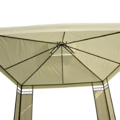 Outsunny Carpa 3x3m Con Techo Ventilador Postes De Acero Estable Para Exteriores Patio Jardín Pabellón Cenador Estructura Metálica Color Crema -OUTSUNNY TIENDA e52fddfa962139cb9bf9f7ad9785ffe5f9daea26 dcc259d4e9f34587b29d6ada20bd99a4