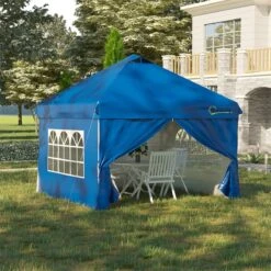 Outsunny Carpa Plegable 3x3 M Con Altura Ajustable De 3 Niveles Cenador De Jardín Con 4 Paredes Extraíbles 2 Ventanas 4 Sacos De Arena Y Bolsa De Transporte Para Camping Azul 12 Outsunny Carpa Plegable 3x3 M Con Altura Ajustable De 3 Niveles Cenador De Jardín Con 4 Paredes Extraíbles 2 Ventanas 4 Sacos De Arena Y Bolsa De Transporte Para Camping Azul -OUTSUNNY TIENDA e61054eb7209e899b0f5dca829a34d8c1cba5d1c 81b33b2f885a417499f64c29cfc10a3a