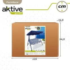 Balancín Para Jardín Azul Y Blanco C/toldo Inclinable 3 Plazas Aktive 17 Balancín Para Jardín Azul Y Blanco C/toldo Inclinable 3 Plazas Aktive -OUTSUNNY TIENDA e698c8bdcbcbf05b20a174f87ac5eb1f6dc1b884 e05c3ef0acaf495ebad0026cefdb2498