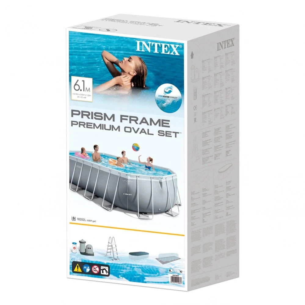 Piscina Desmontable Ovalada Intex Prism Frame 610x305x122 Cm Con Depuradora 8 Piscina Desmontable Ovalada Intex Prism Frame 610x305x122 Cm Con Depuradora - Imagen 6