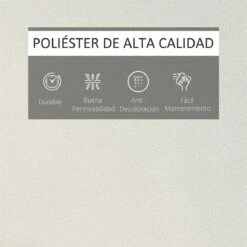 Outsunny Cojín Para Tumbona De Exterior 198x53x5 Cm Desenfundable Y Lavable Con Reposacabezas Extraíble Colchoneta Plegable De Algodón Para Silla Reclinable De Jardín Crema -OUTSUNNY TIENDA ea8d54d55a95d4dd540e63211bc8eab8b16ea43c 86fc4995cb5f4e338079988147b589e1