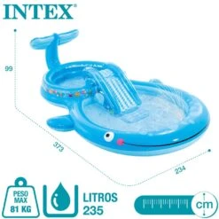 Centro De Juego Ballena Con Tobogán Pulverizador De Agua INTEX -OUTSUNNY TIENDA eb40e5bf0994b2ebca2c69286c10d9c31c52eee7 22d030887a17448eb55448f333270524