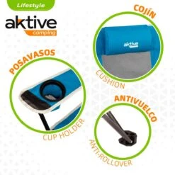 Hamaca Silla Aktive Azul 152 X 75 X 54 Cm -OUTSUNNY TIENDA ec36773c018a90679cc72ddb0bc74b30ff454660 281b0c3aa68040aaa59749e7b71e62da