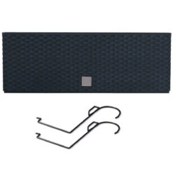 Prosperplast Jardinera Para Balcón Rato Case W , Dimensiones (Mm) 580X180X195, Color Antracita