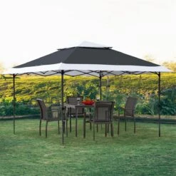 Outsunny Carpa De Fiesta Plegable 3,6x3,6 M Altura Ajustable En 3 Posiciones Con Doble Techo Y Bolsa De Transporte Con Ruedas De Acero Para Jardín Exterior Gris Y Blanco 15 Outsunny Carpa De Fiesta Plegable 3,6x3,6 M Altura Ajustable En 3 Posiciones Con Doble Techo Y Bolsa De Transporte Con Ruedas De Acero Para Jardín Exterior Gris Y Blanco -OUTSUNNY TIENDA ec986c38a2d67384fa5e012460c07ed9378ce9b8 4b778826a2774c30b6e17151e00a7155