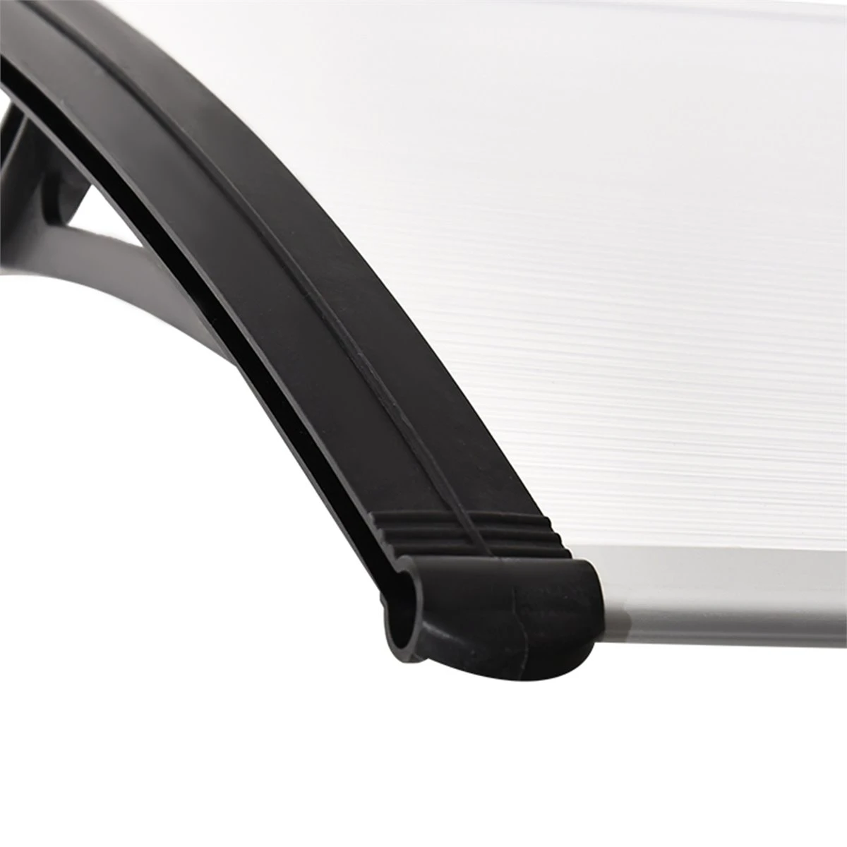 Outsunny Tejadillo De Protección Para Puertas Ventanas Contra Sol Y Lluvia Marquesina De Techo Diseño Moderno Aleación De Aluminio Duradero 122x89x24 Cm Transparente 10 Outsunny Tejadillo De Protección Para Puertas Ventanas Contra Sol Y Lluvia Marquesina De Techo Diseño Moderno Aleación De Aluminio Duradero 122x89x24 Cm Transparente - Imagen 8