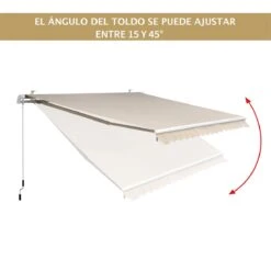 Outsunny Toldo Manual Plegable De Aluminio 295x250cm Ángulo Ajustable Manivela Para Exterior Balcón Jardín Terraza Crema 17 Outsunny Toldo Manual Plegable De Aluminio 295x250cm Ángulo Ajustable Manivela Para Exterior Balcón Jardín Terraza Crema -OUTSUNNY TIENDA f1e51c934ecf586c863bcd48db8adb041f5f336d 06cb6c76e8024918b3f52450094bf796