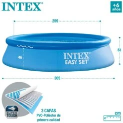 Piscina Hinchable Easy Set INTEX -OUTSUNNY TIENDA f3c9f90f76a6b32e6f8152ecdf78d00b7f03b348 65b8702aa9d14b818d43f0a3d297b184