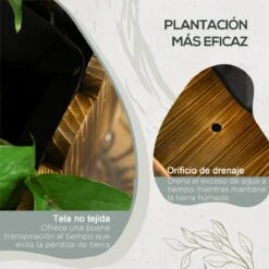 Outsunny Jardinera De Madera Rectangular Macetero De Jardín Con Orificio De Drenaje Y Tela No Tejida Para Plantas Flores Hierbas Para Terraza Patio 80x30x30 Cm Marrón 16 Outsunny Jardinera De Madera Rectangular Macetero De Jardín Con Orificio De Drenaje Y Tela No Tejida Para Plantas Flores Hierbas Para Terraza Patio 80x30x30 Cm Marrón -OUTSUNNY TIENDA f7d8a165bdf1d59ec9dbd0540c3a284f6616d941 65be95a1faae454faf0b99e8585a649a