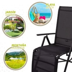 Tumbona Plegable Aluminio De Jardín Aktive -OUTSUNNY TIENDA f9008b29a13a1deaeda6bc40cf7077ea95bba447 c2ac9fe9fc994d4cad14c31713c99a64
