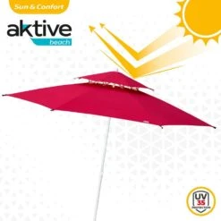 Sombrilla Octogonal 280 Cm Doble Techo Y Protección UV35 +Aktive Beach -OUTSUNNY TIENDA fb6e5fd847252750f4231a8ace4e1a15ccb907b7 f289a7a5676c42fda14dbd68cb48da28