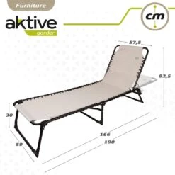 Tumbona Plegable Multiposición Crema Aktive -OUTSUNNY TIENDA fc22105670bf8c64d962b7e39fae53cc93df64d7 5b363bc89ca7401bbed396b5340dd33f