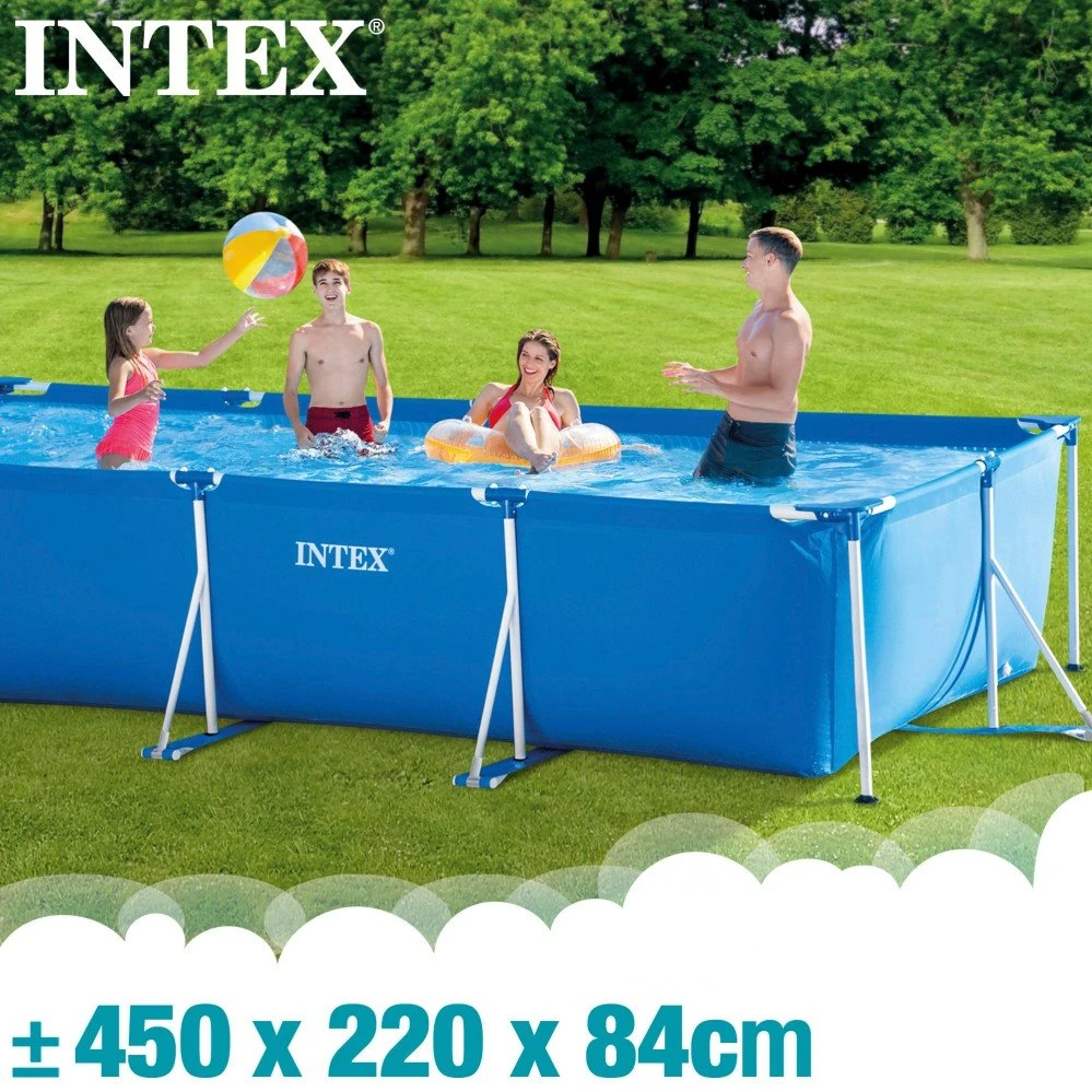 Piscina Tubular Rectangular Con Depuradora Metal Frame INTEX 4 Piscina Tubular Rectangular Con Depuradora Metal Frame INTEX - Imagen 2