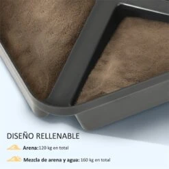 Outsunny Pesos Para Base De Sombrilla En Voladizo De 4 Piezas Rellenable De Arena 120 Kg O Agua 160 Kg Para Sombrilla De Plátano Base Cruzada 90x90x10,5 Cm Negro -OUTSUNNY TIENDA fd9b7b9aa2b7941bdfc13da885fbdd3b85d869f5 87b735f9782b43ca926c877846b4f39b